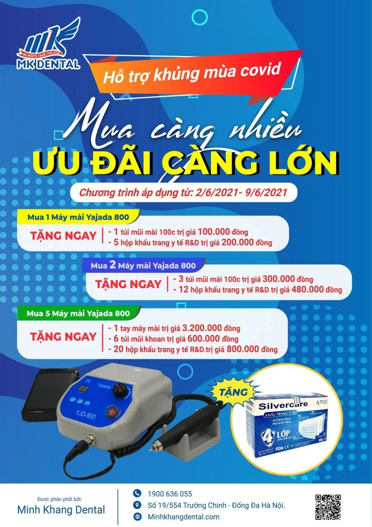 Các loại máy mài cầm tay dùng trong nha khoa
