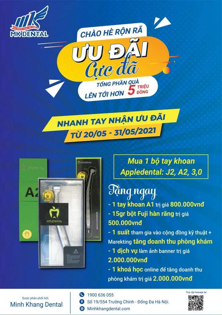 Combo tay khoan Appledental – Hiệu suất tối đa, chi phí tối thiểu