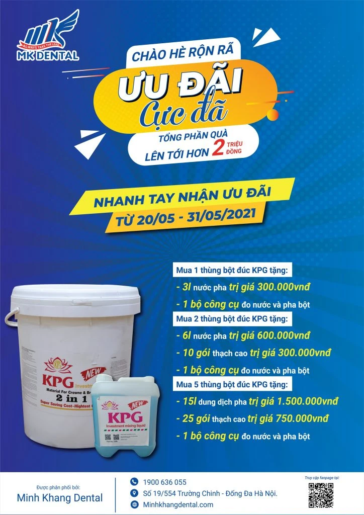 Chương trình tri ân khách hàng lớn nhất năm khi mua bột đúc KPG